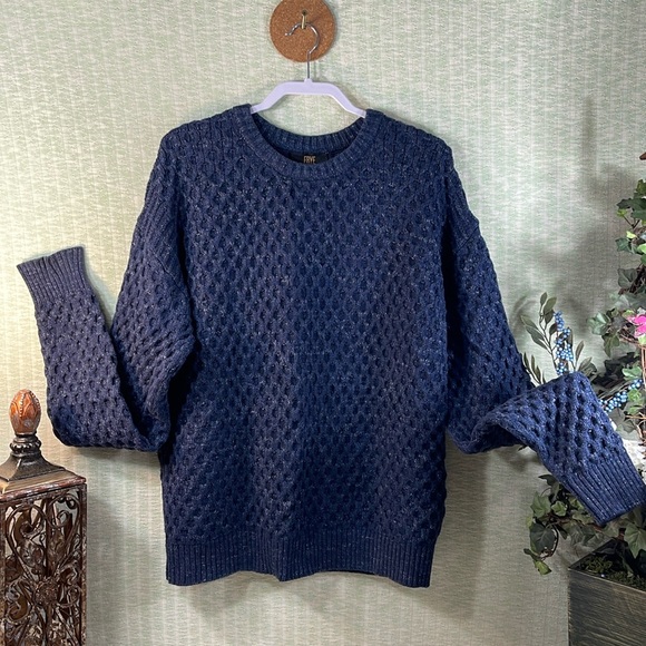 FRYENever Worn Blue Waffle Sweater - NWOT